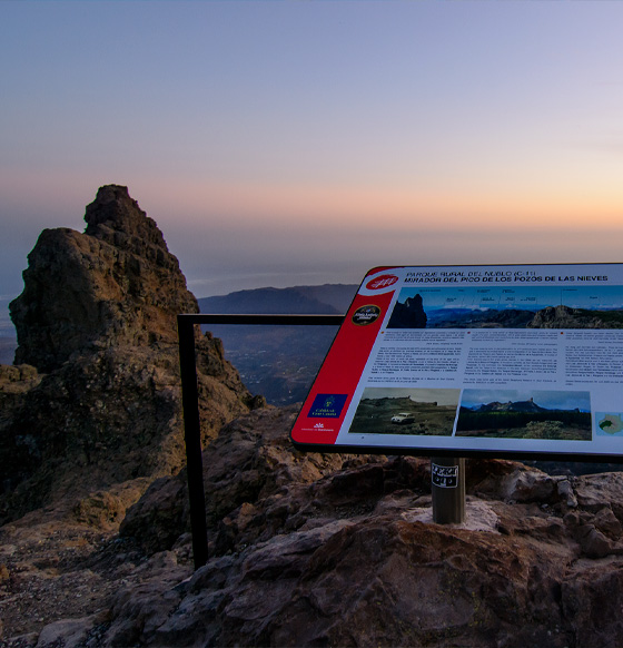 Mirador del Pico de los Pozos de las Nieves - listado