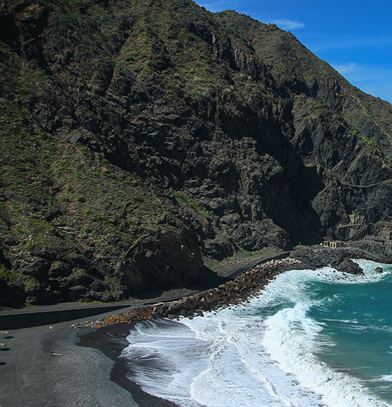 La Gomera. Playa de Vallehemoso