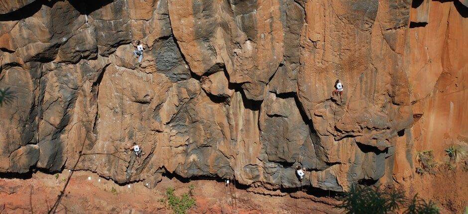 Escalada en el barranco del Agua Escalada en La Palma